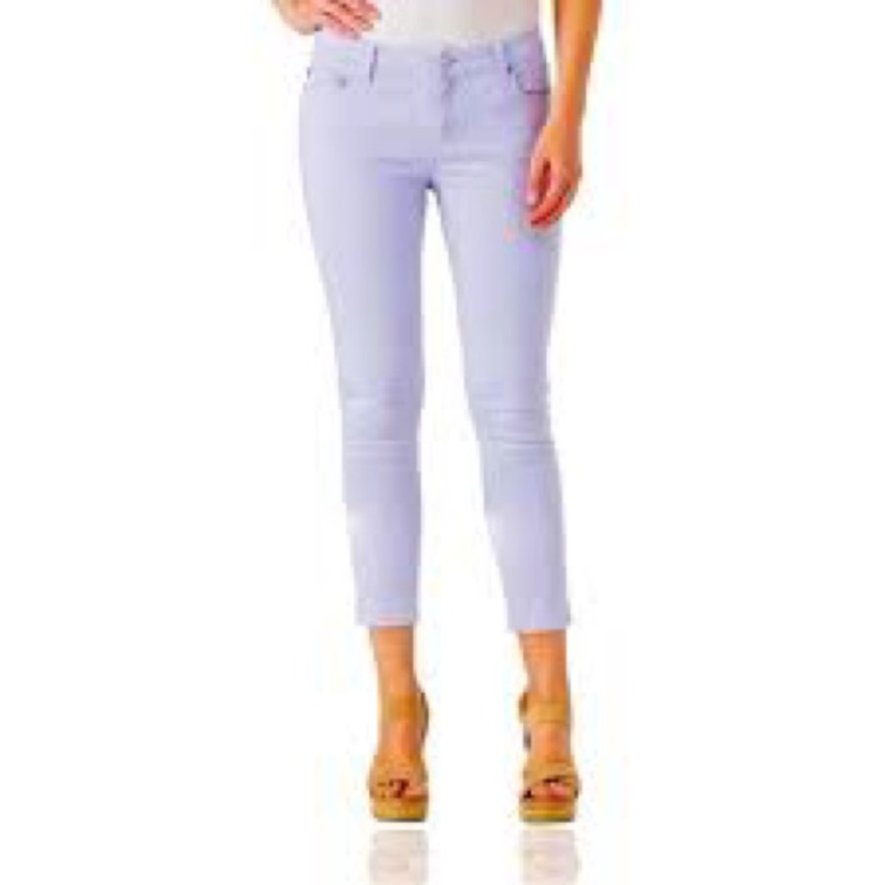MICHAEL Michael Kors Pale Orchid Izzy Cropped Skinny Stretch Jeans Size 6